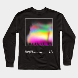 Magazine / Minimalist Style Graphic Design Long Sleeve T-Shirt